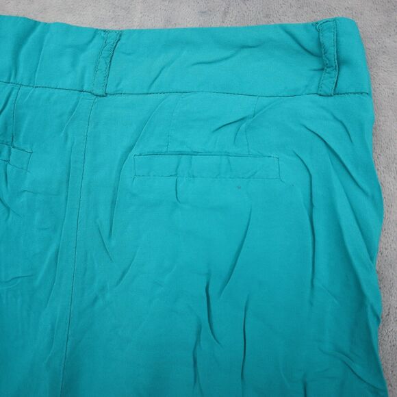 Serena Williams Signature Statement Shorts Womens 8 Green Zip Pocket Rayon - Picture 14 of 16